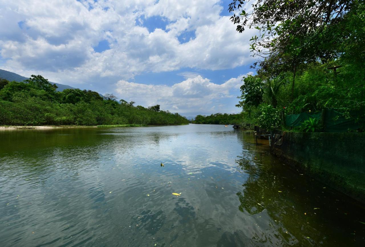 Casa A Beira Do Rio Jaguareguava Na Mata Atlantica Em Bertioga Sp Villa ภายนอก รูปภาพ